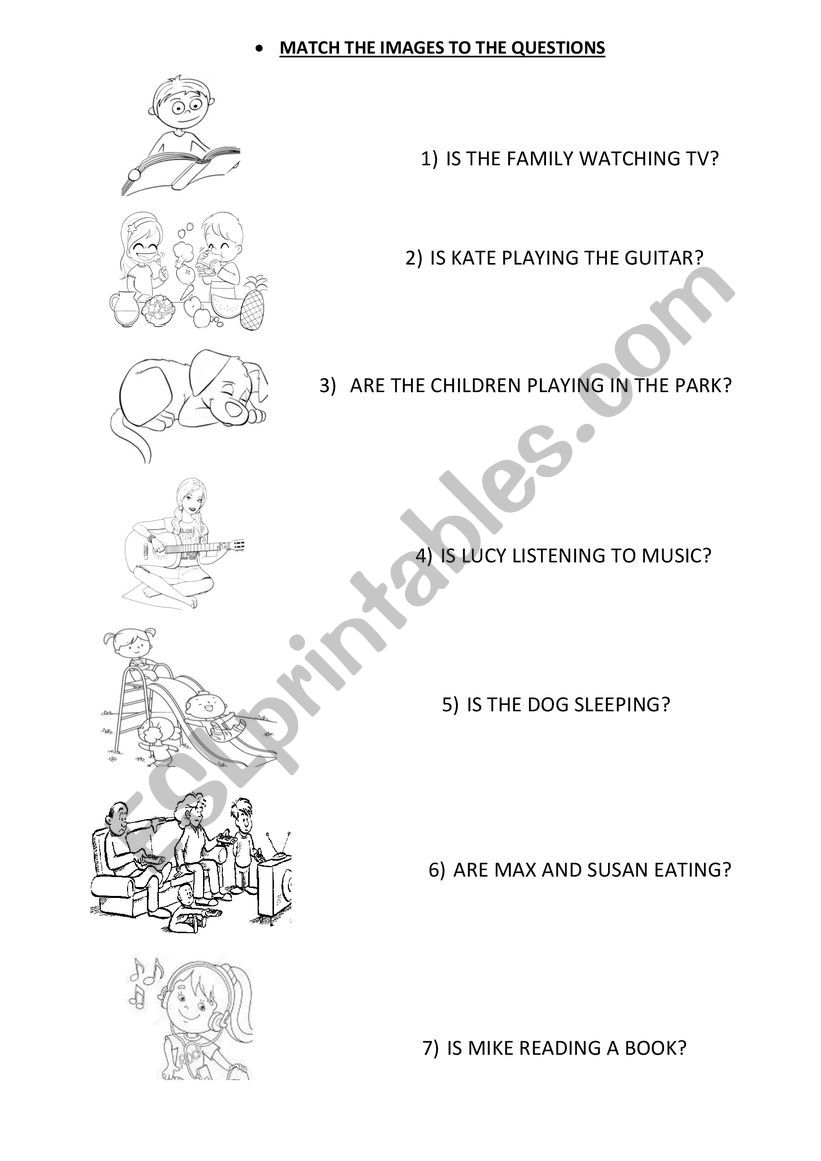 Present Continuous Interrogative Form