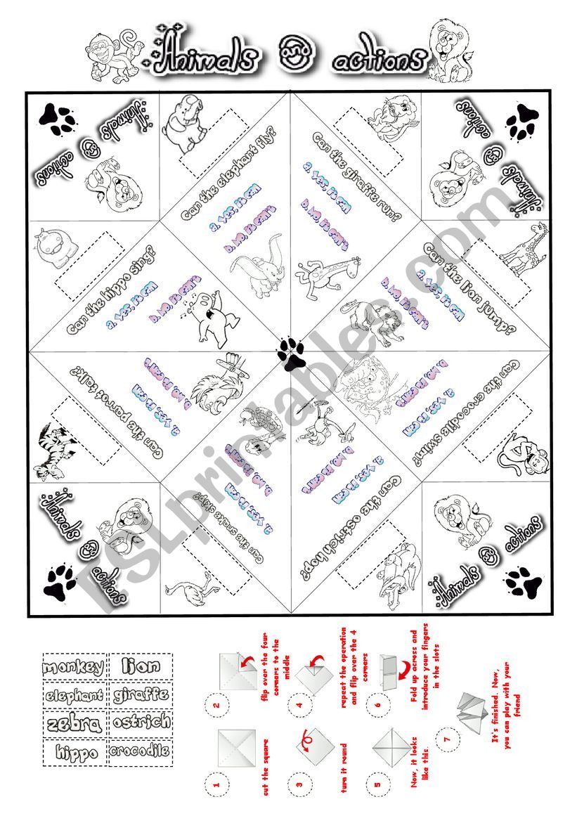 ANIMALS worksheet