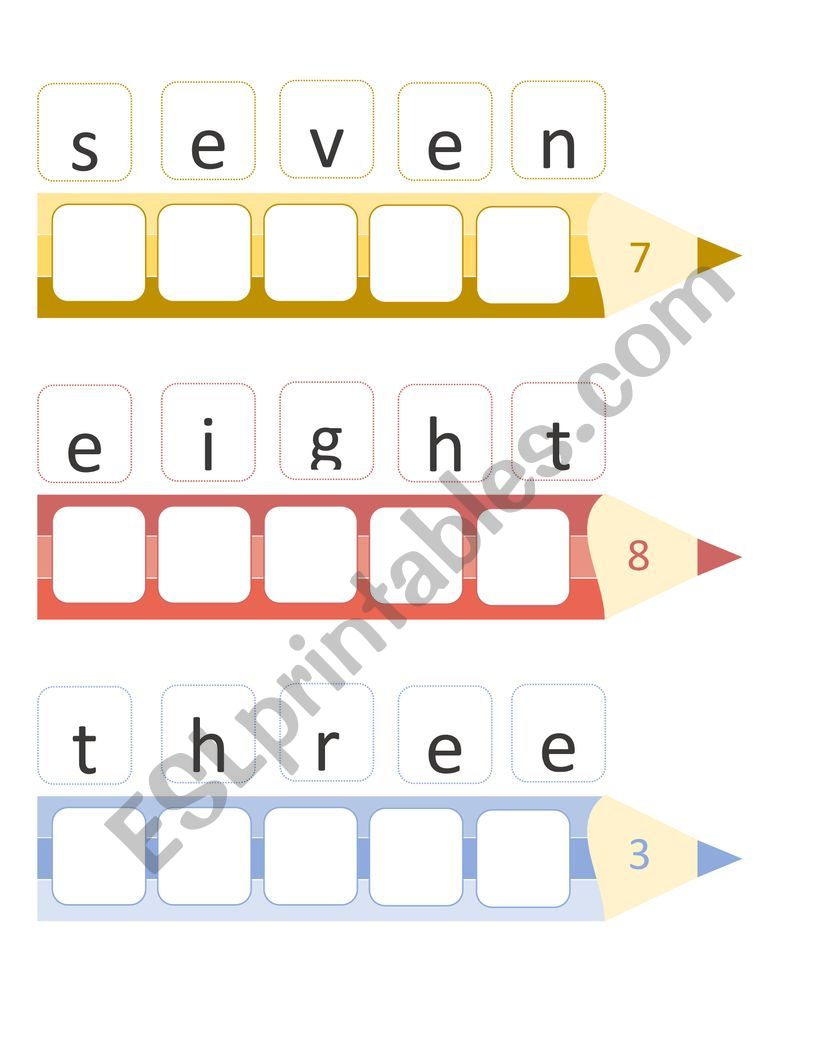 Numbers 1-10 worksheet