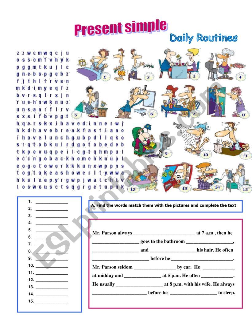 Present Simple worksheet