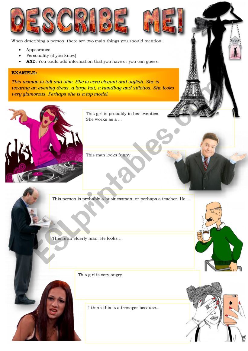 PEOPLEÂ´S DESCRIPTION worksheet