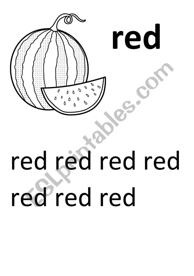 color and trace the word worksheet