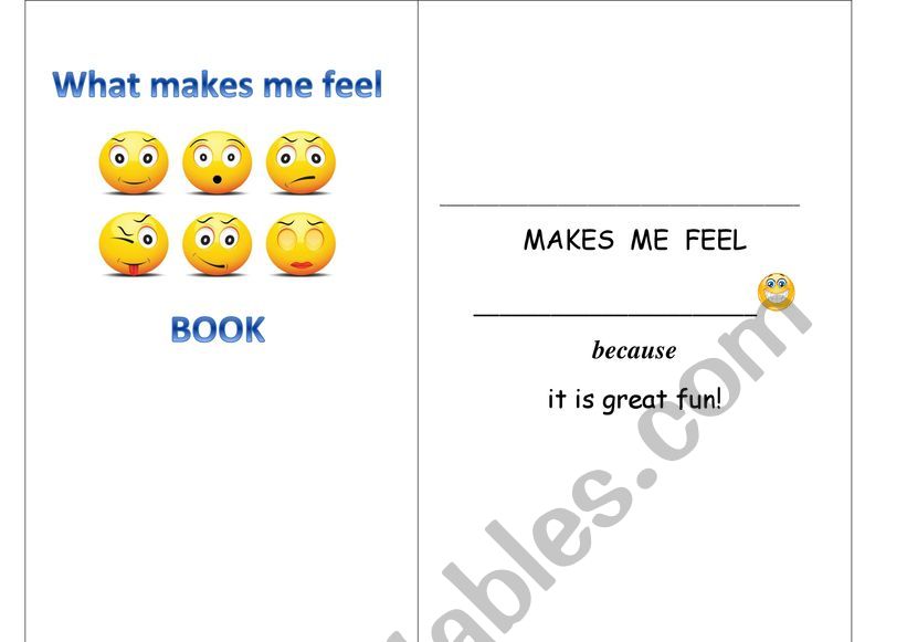 Emoji book worksheet
