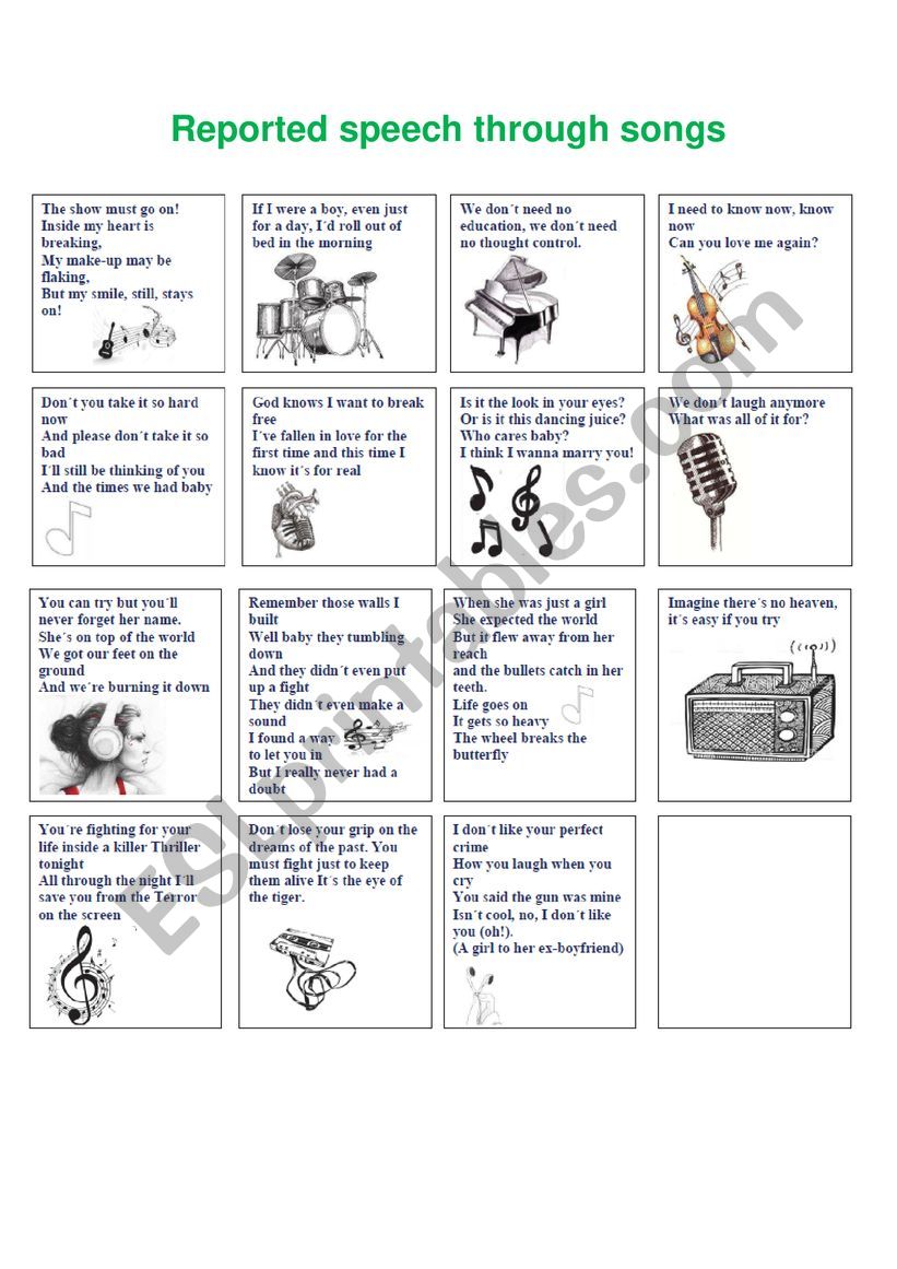 Reported (Kahoot included) - ESL worksheet sergiopicarzo