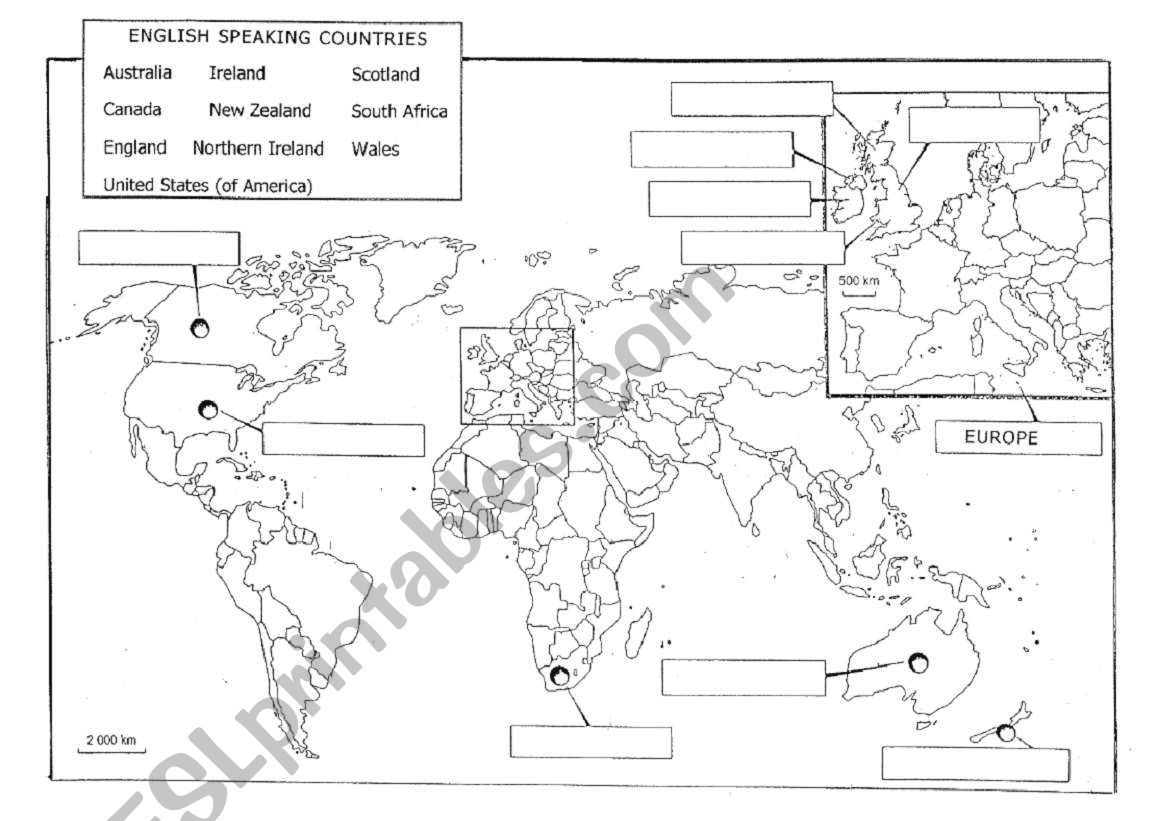 MAP worksheet