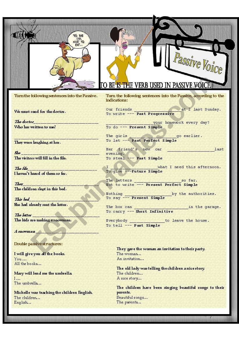 PASSIVE VOICE worksheet