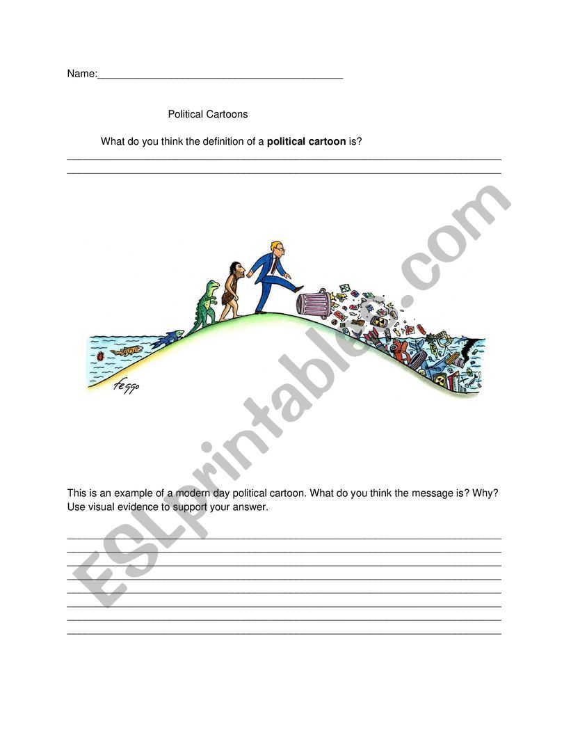 Political Cartoon worksheet