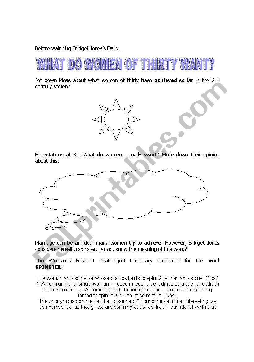 Before watching Bridget Jonesâ€™s Dairyâ€¦