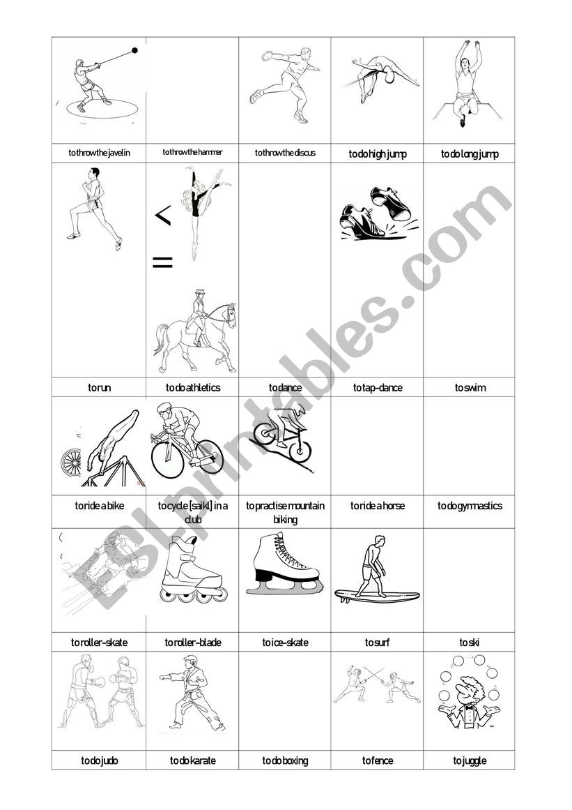 activities worksheet