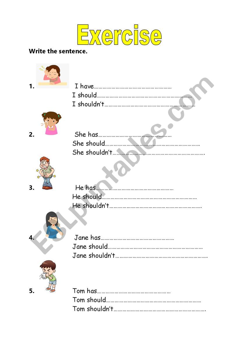 illness worksheet