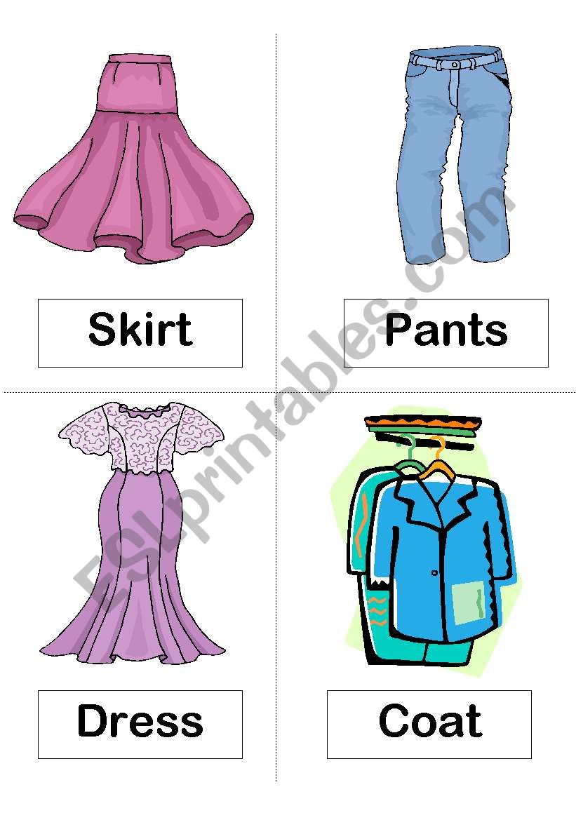 Clothes worksheet