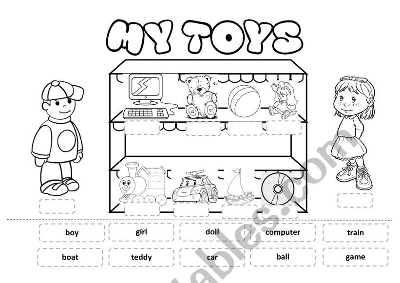 Toys worksheet