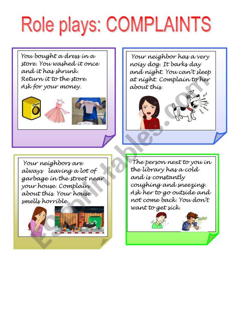 role plays worksheet role plays worksheet