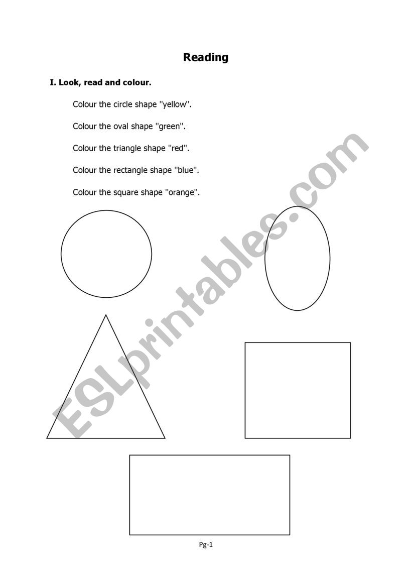 Reading worksheet worksheet