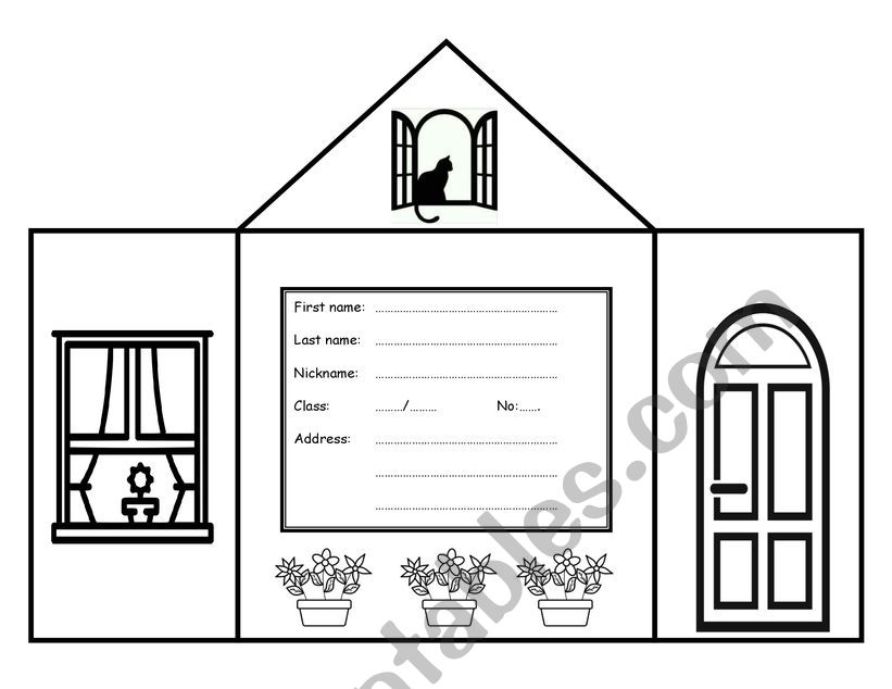 Rooms and furniture worksheet