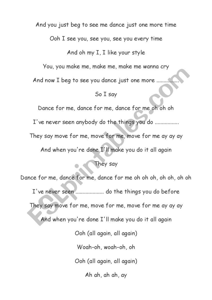 DANCE MONKEY, TONES AND I - ESL worksheet by Lola Pérez