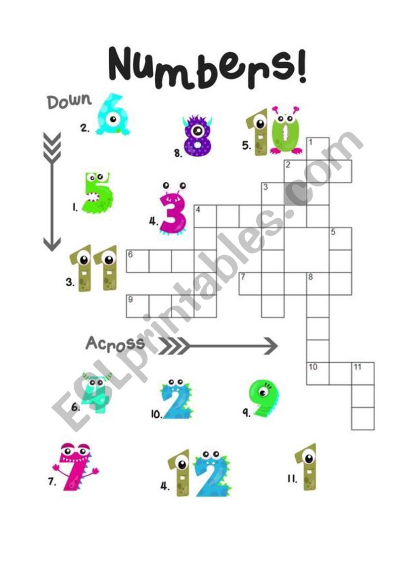 Numbers worksheet