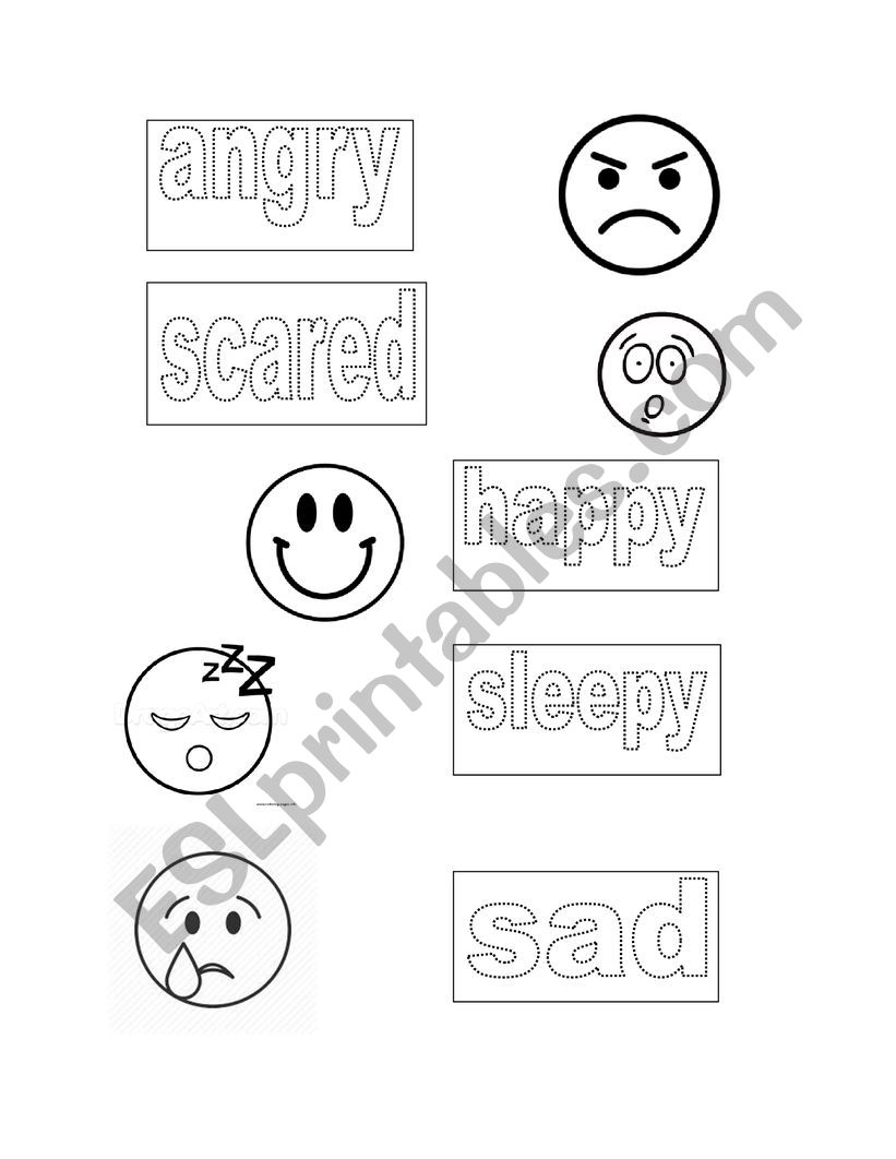 Emotions worksheet