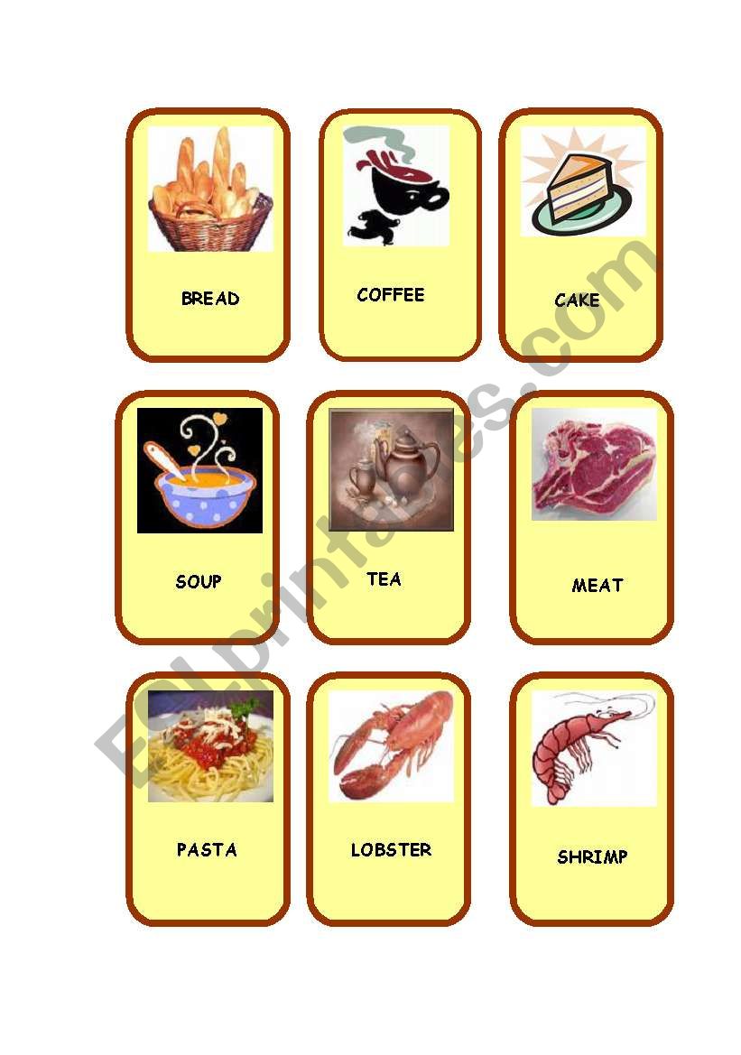 FOOD - PART 2/4 worksheet