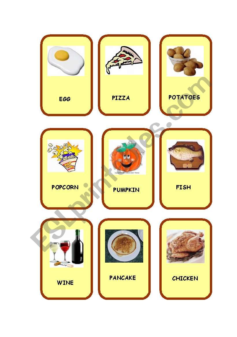 FOOD - PART 4/4 worksheet