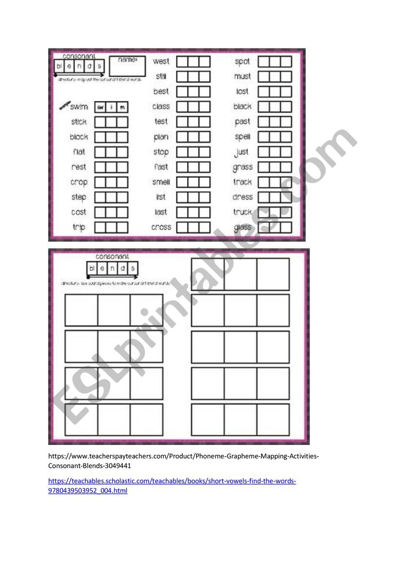 phonics worksheet