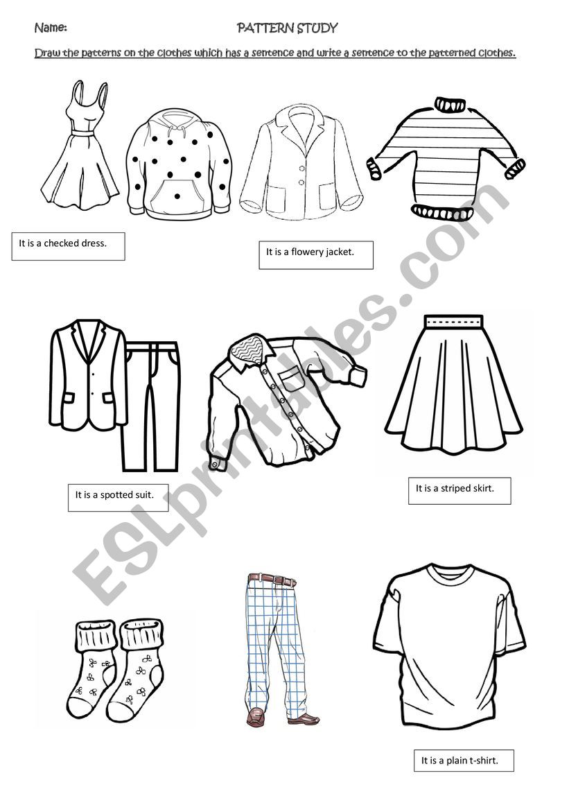 Pattern Study worksheet