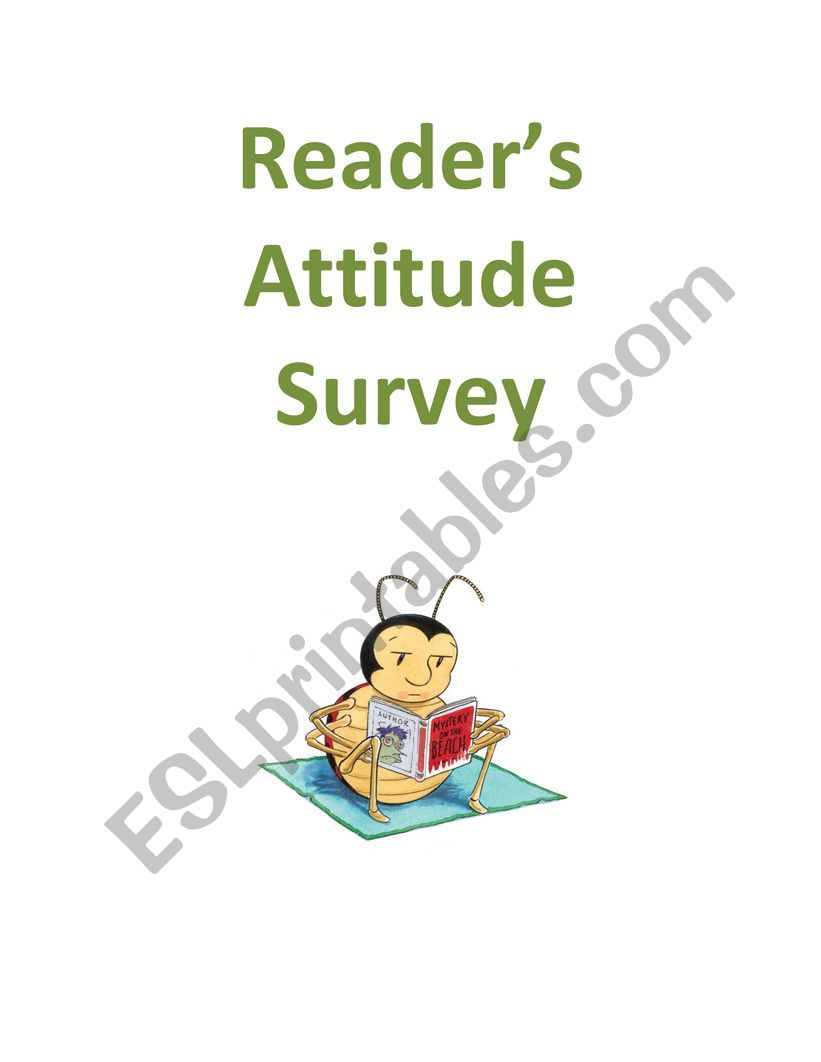 Reading attitude survey worksheet