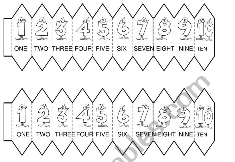 numbers worksheet