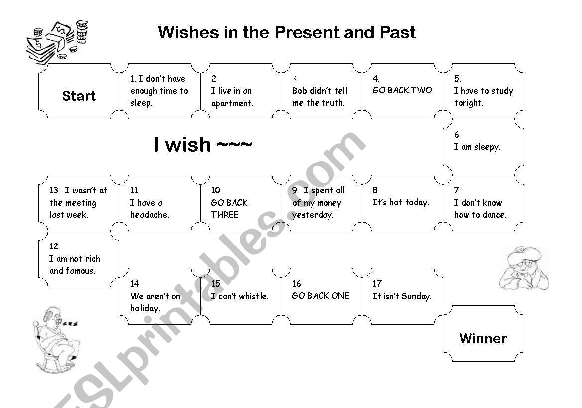 I wish (boardgame) worksheet