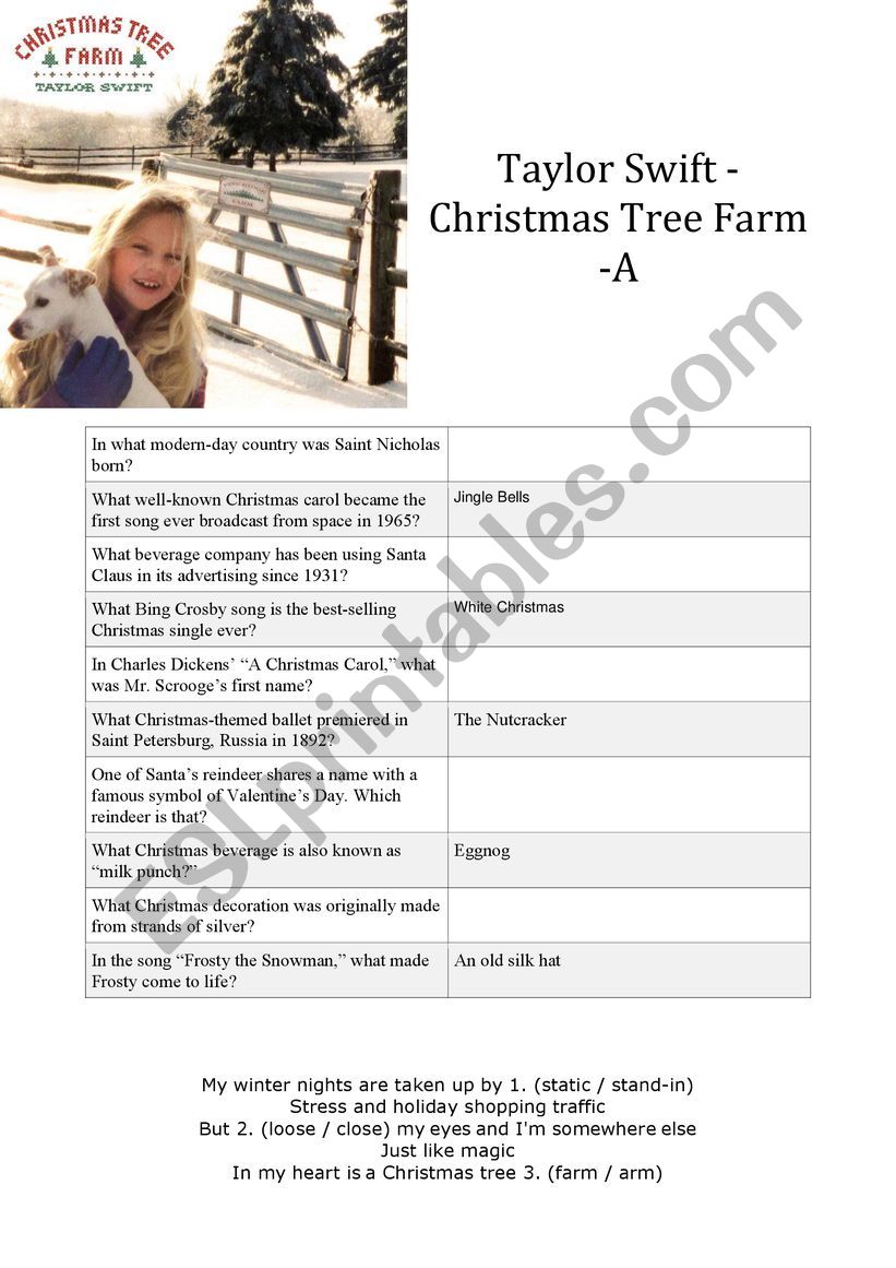 Taylor Swift Christmas Tree Farm
