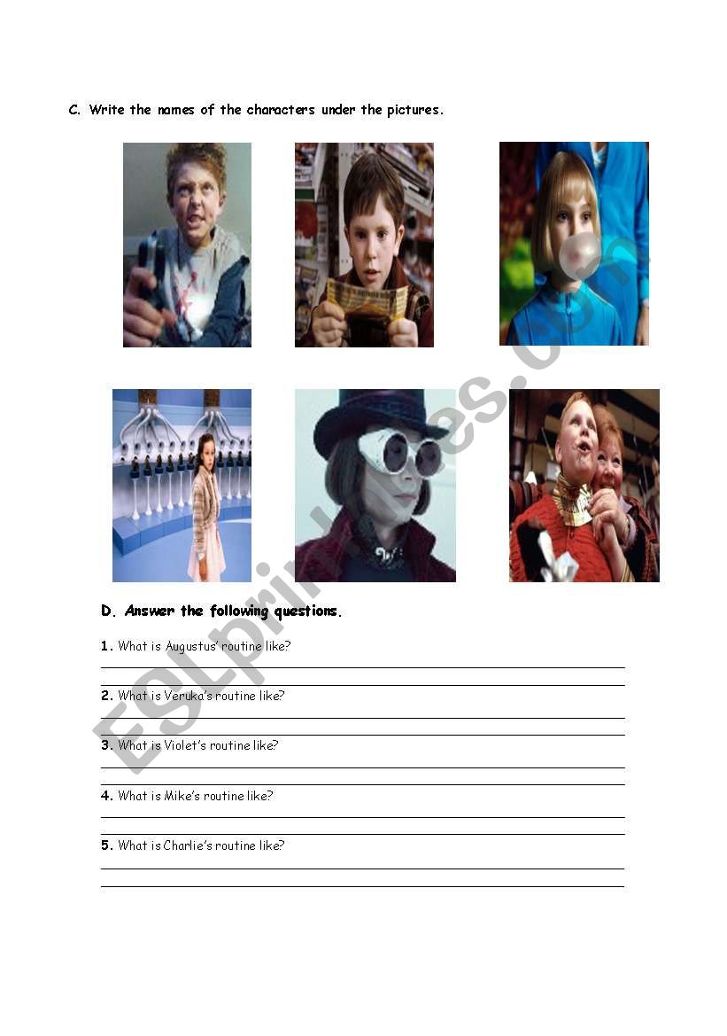 movie worksheet