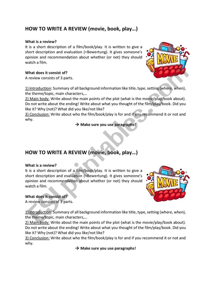 How to write a good email worksheet