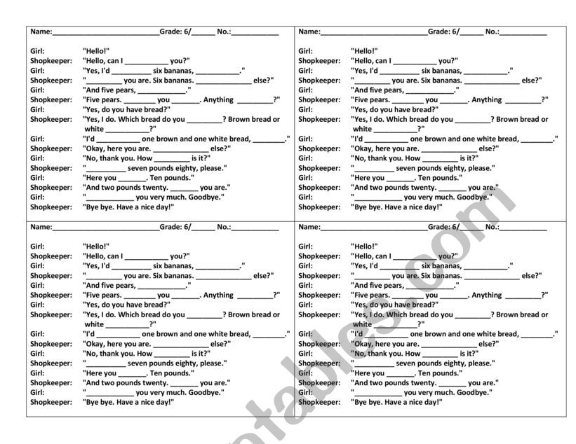 fill in the blanks worksheet