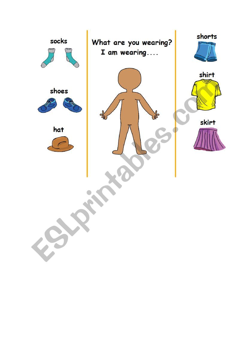 What are you wearing? worksheet