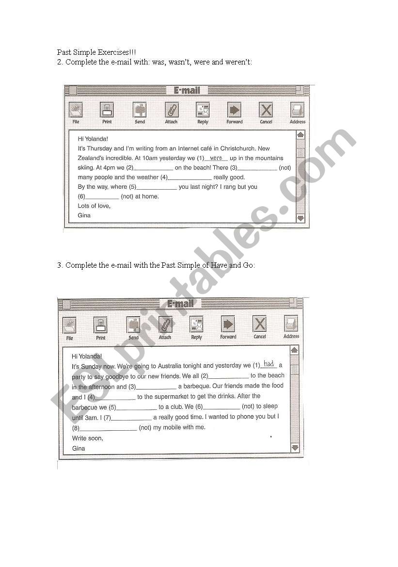 Past Simple worksheet