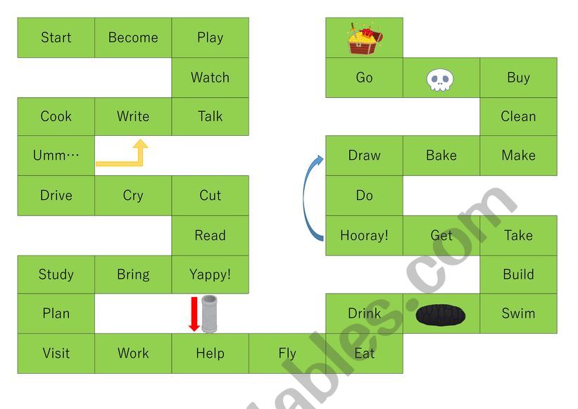 board game worksheet