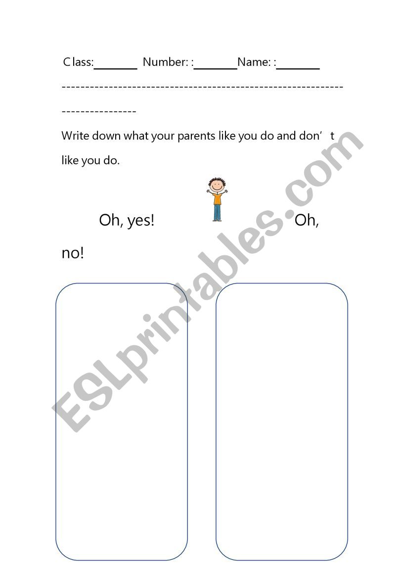 no david worksheet worksheet