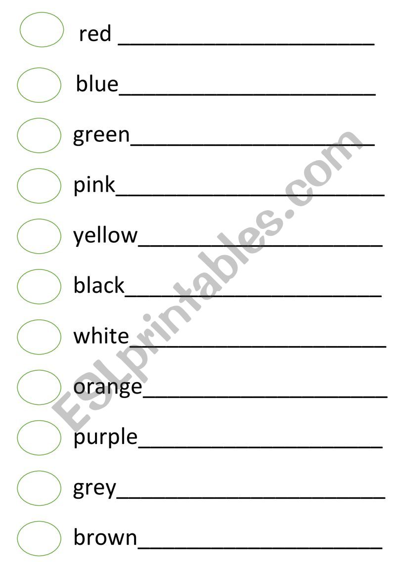 colour and trace - ESL worksheet by Taty05ts07