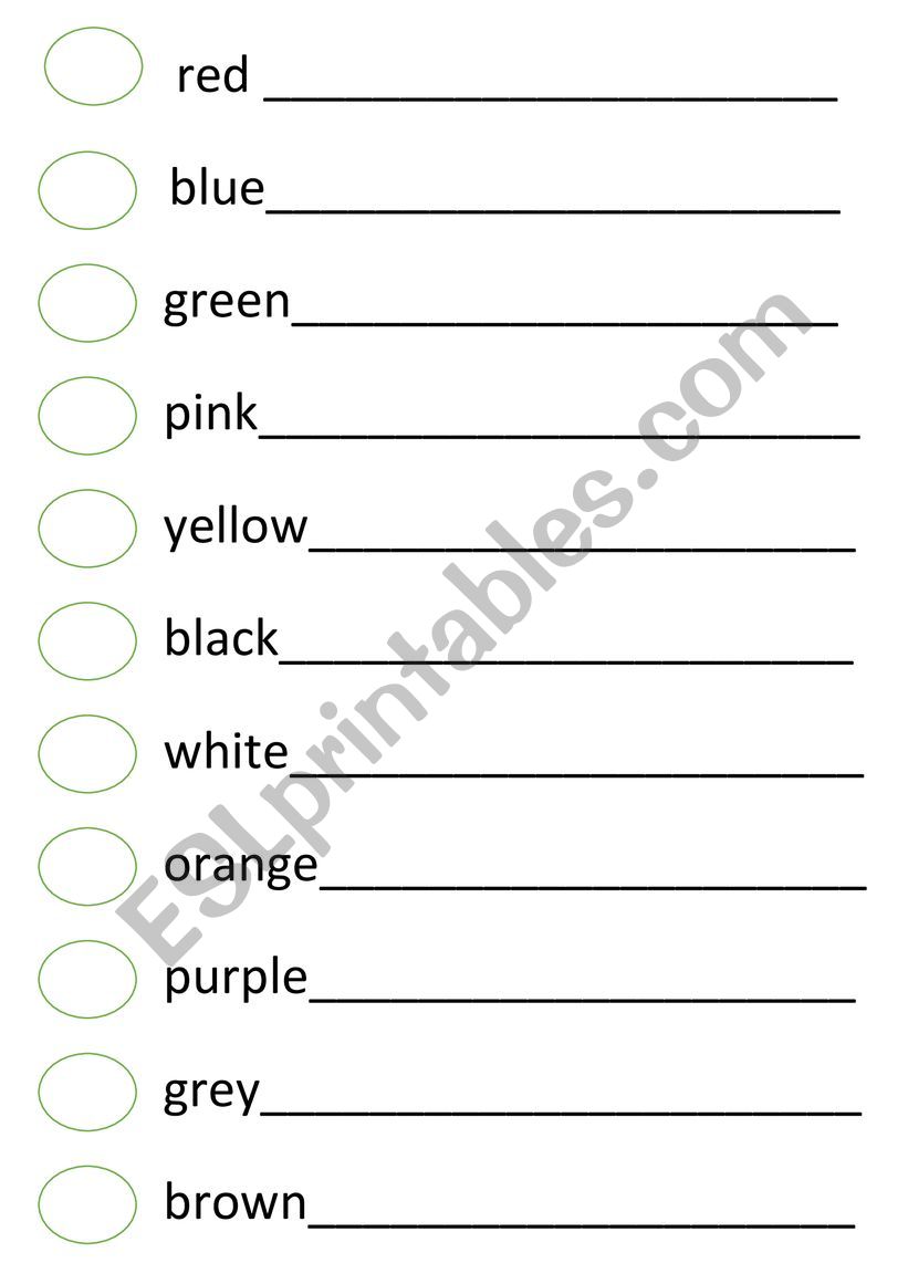 colour and trace worksheet