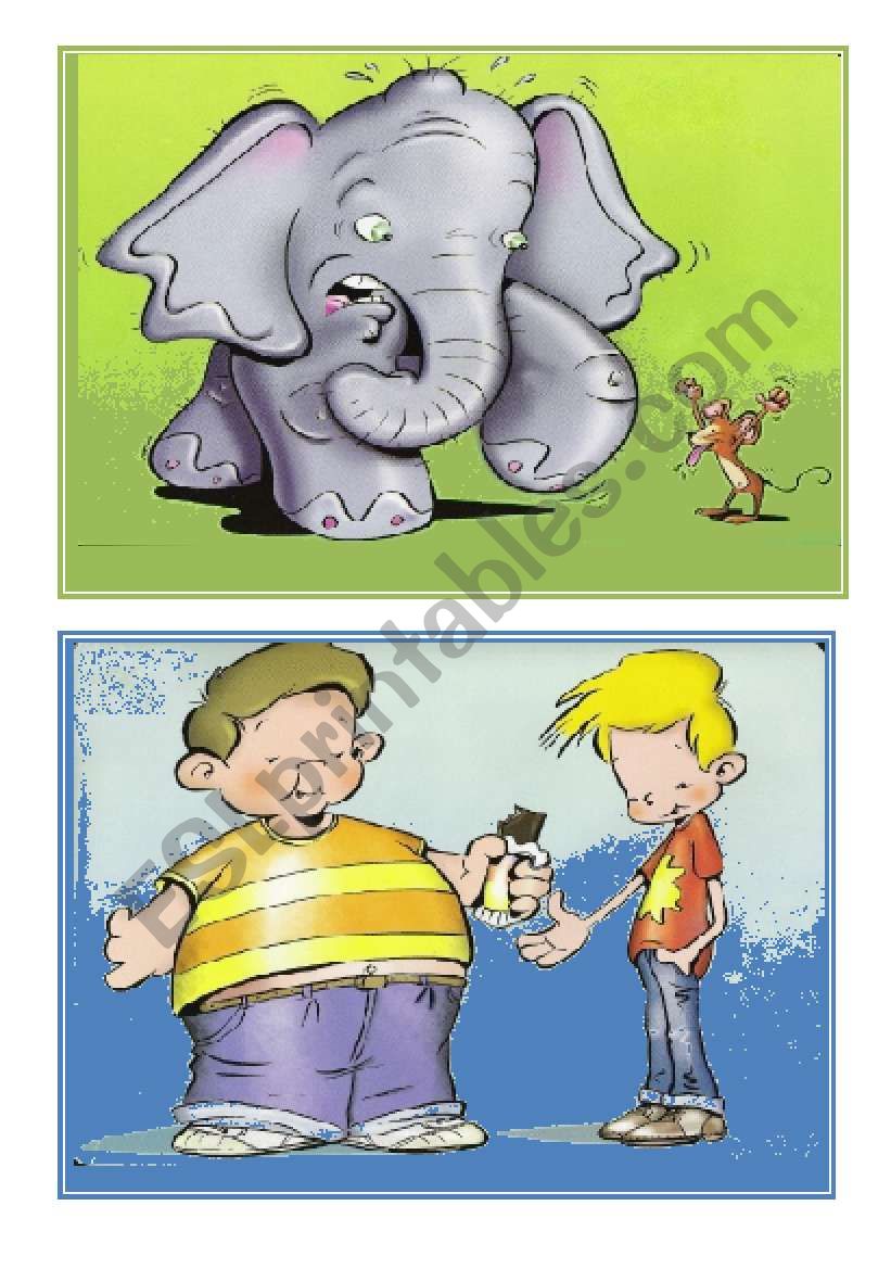 Opposites flashcards 1 worksheet