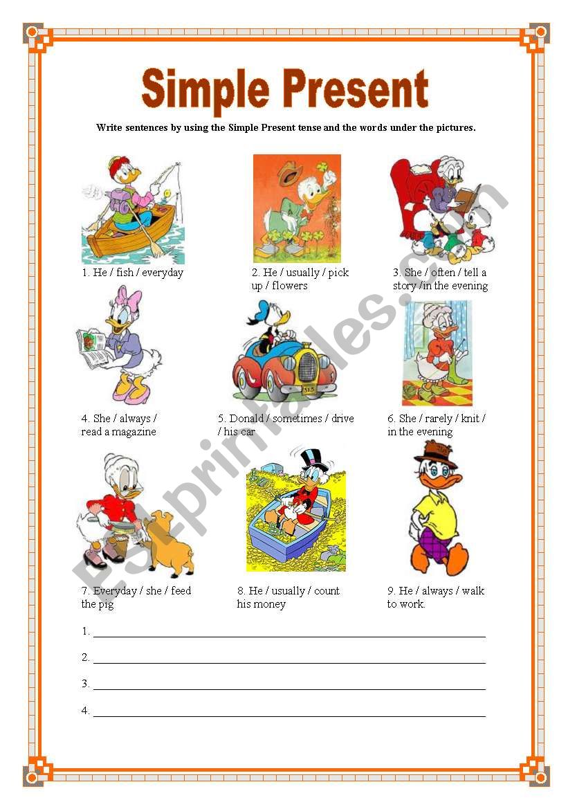 Simple Present (25.08.08) worksheet