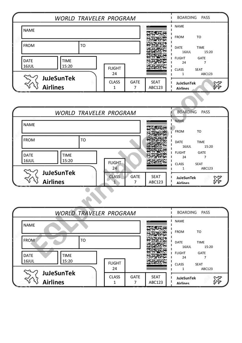 Travel Lesson - Airline Tickets