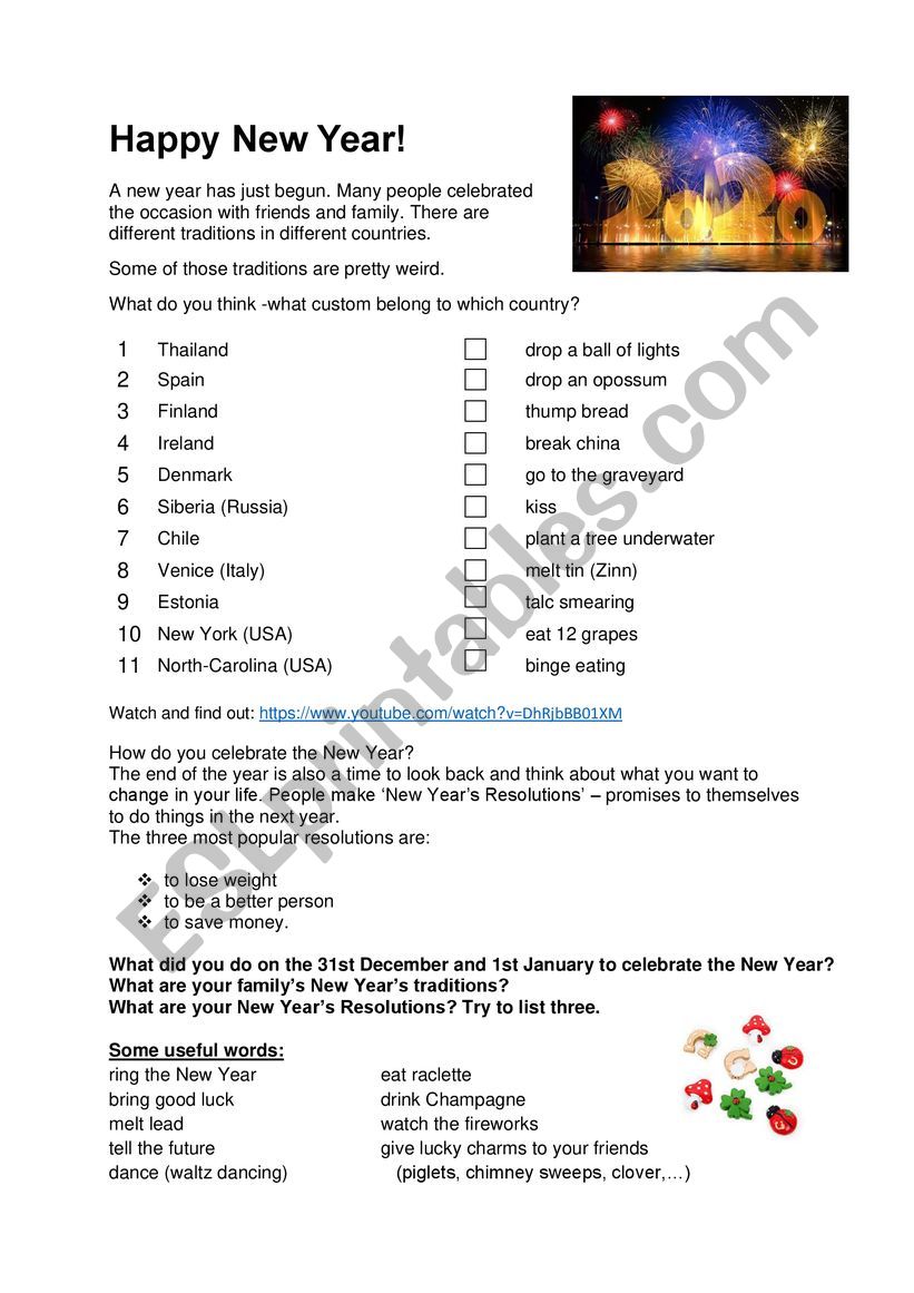 Strange New Year�s traditions