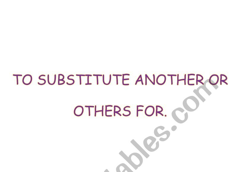 VERB DEFINITION worksheet