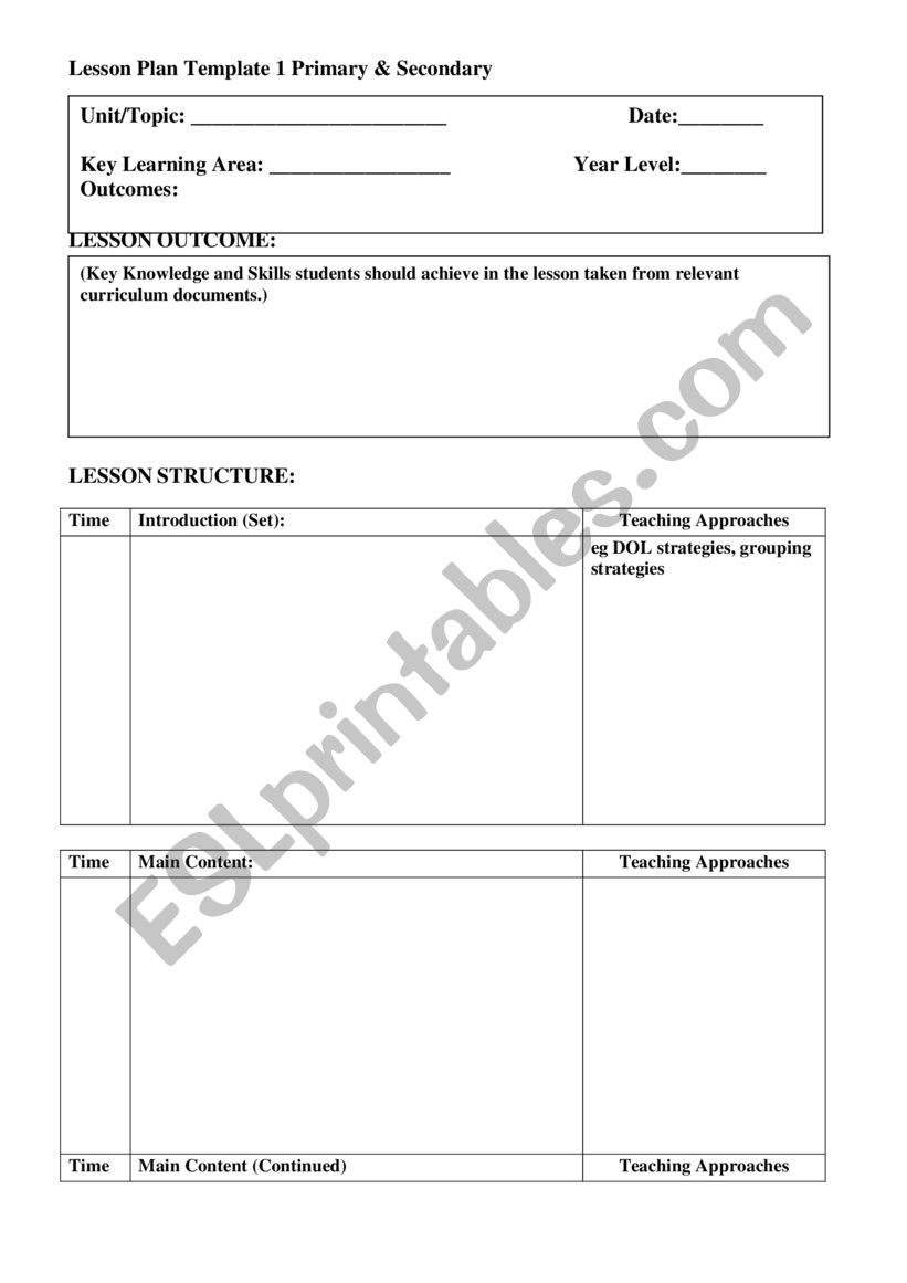 Ecrif worksheet