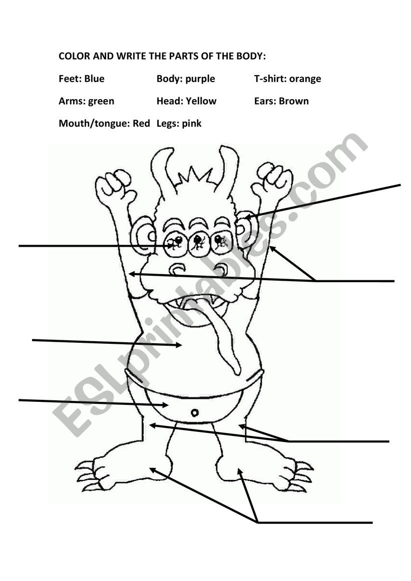 Colors worksheet