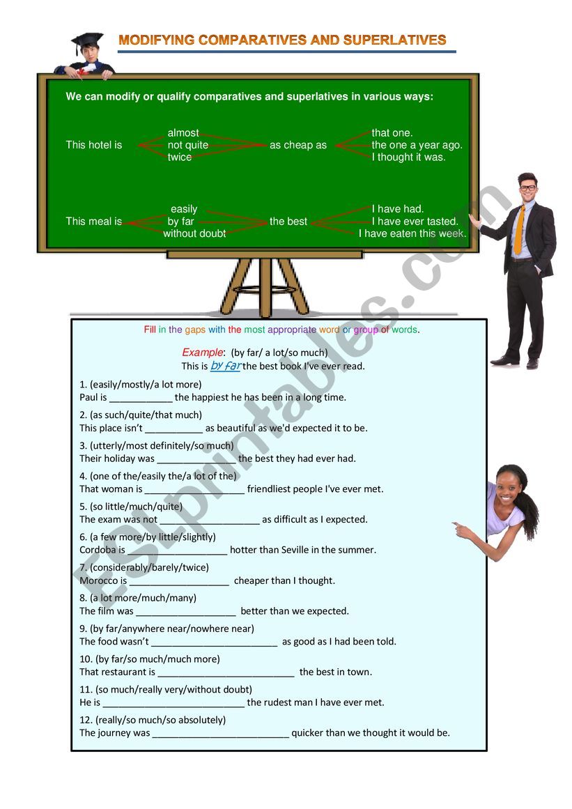 Modifying Comparatives and Superlatives