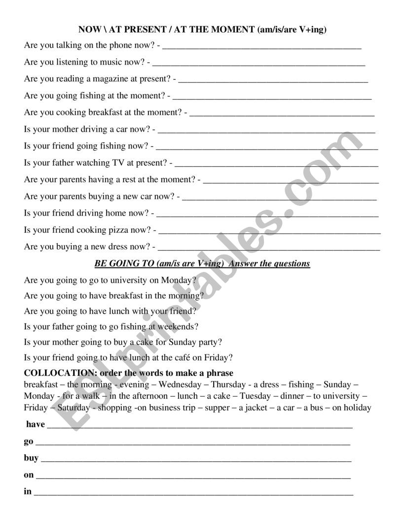 Conversation ideas for children and adults - everyday English