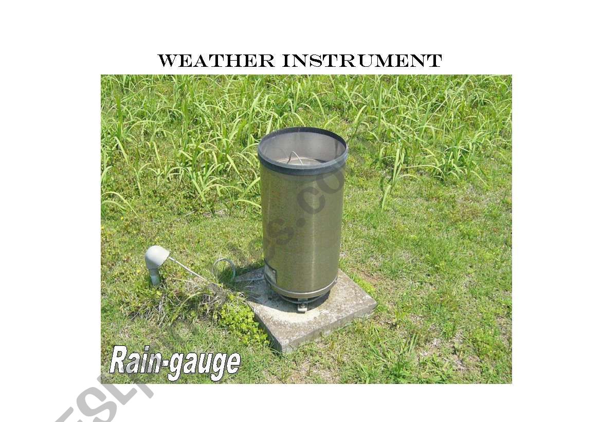 weather instruments worksheet