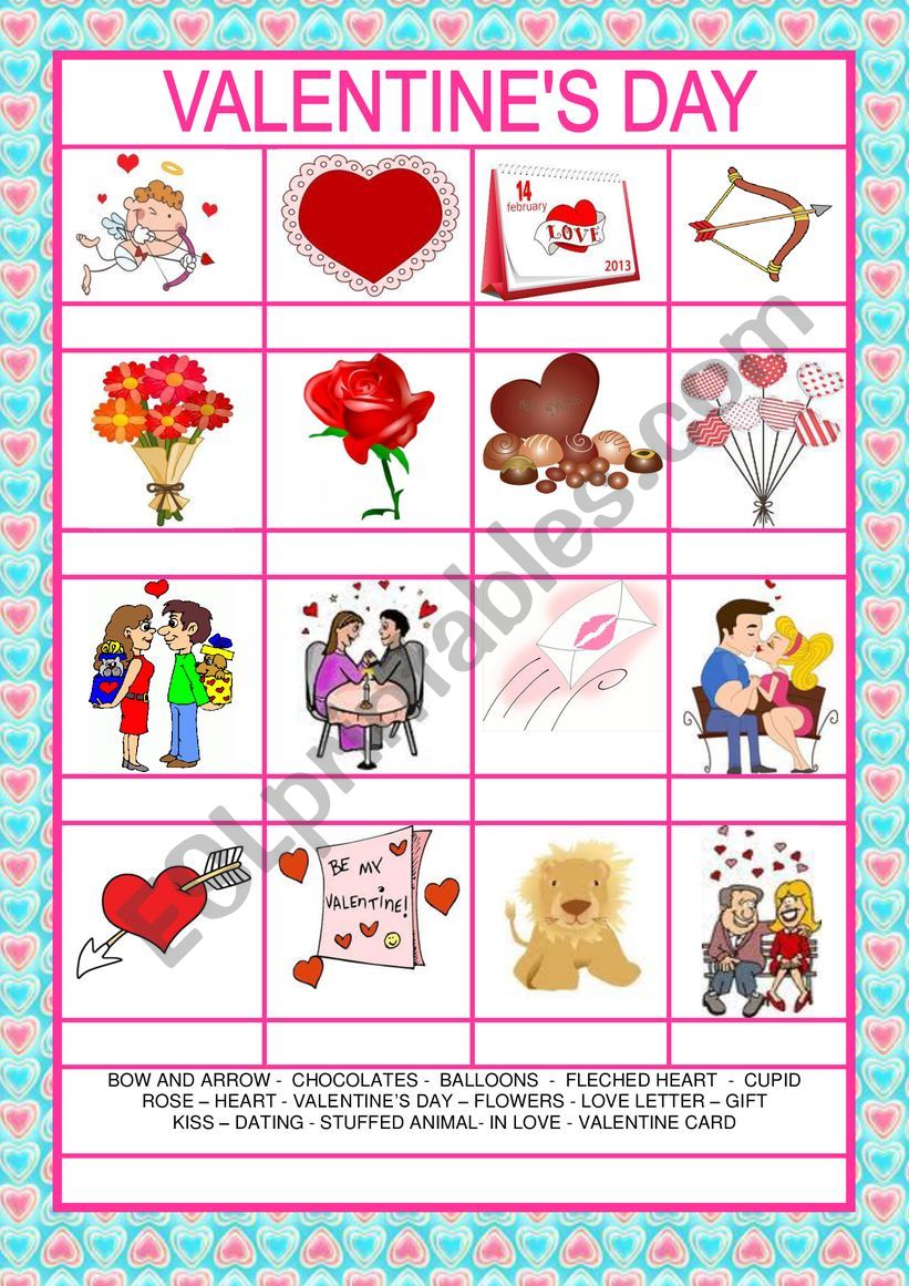 Valentineï¿½s Day worksheet